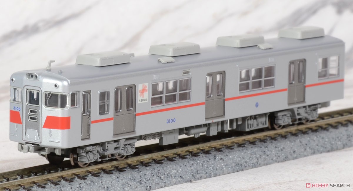 山陽電鉄 3100系 アルミ車+鋼製車 新シンボル 3両セット (3両セット