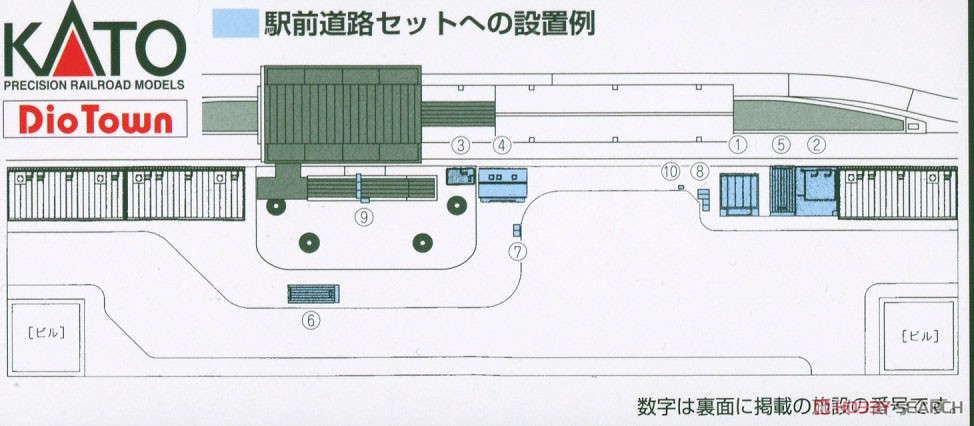 DioTown 駅前施設セット (ジオタウン) (鉄道模型) - ホビーサーチ 鉄道