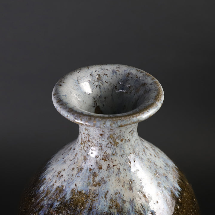 十四代中里太郎右衛門 作 叩き朝鮮唐津花入 No.9 – ギャラリー一番館