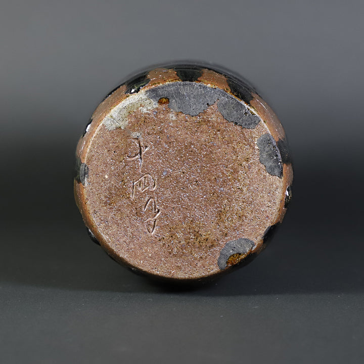 十四代中里太郎右衛門 作 叩き朝鮮唐津耳付花入 – ギャラリー一番館