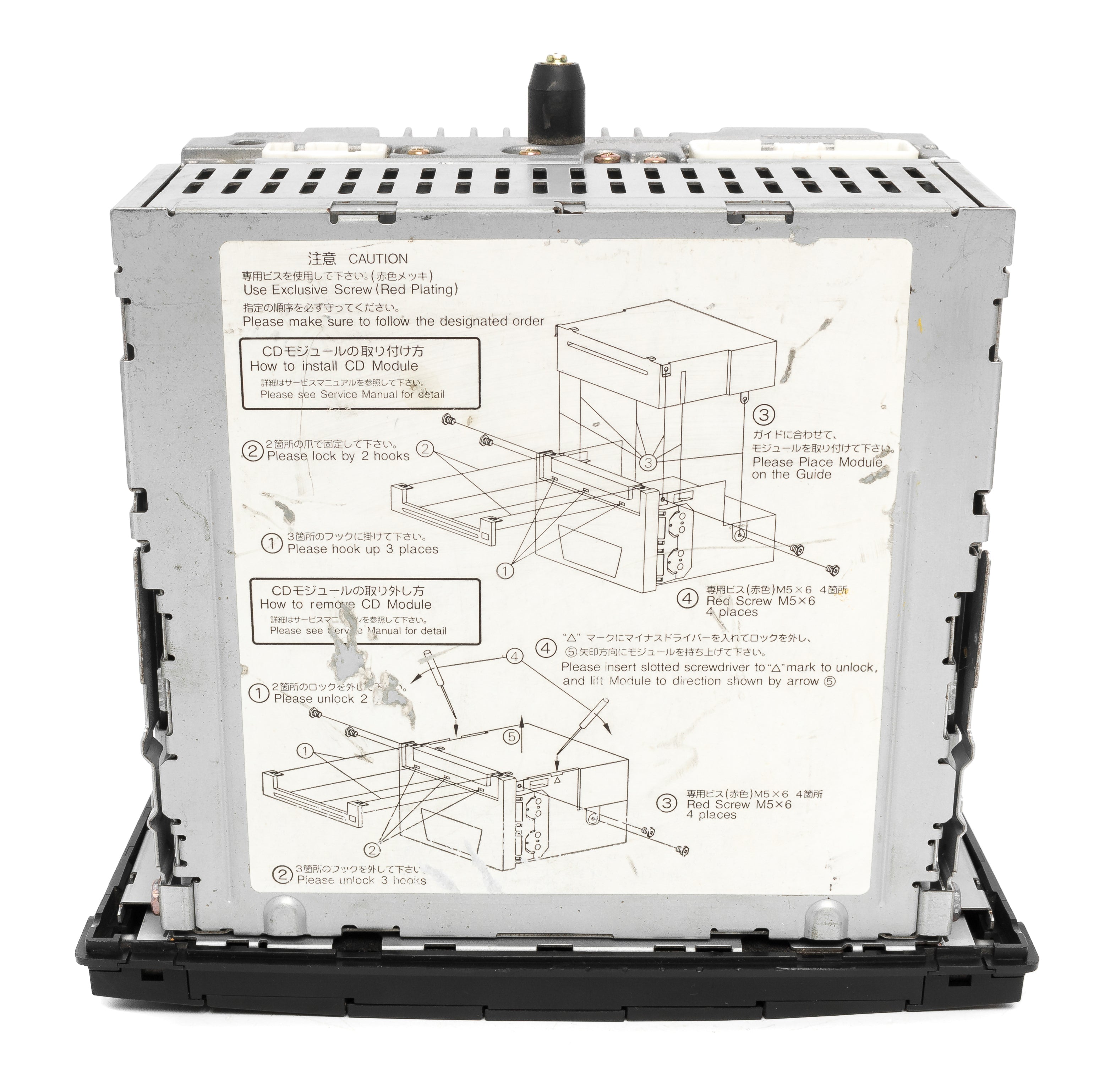 02-03 Mazda MPV AM FM CD Cassette Radio w Aux Upgrade LD52669T0A