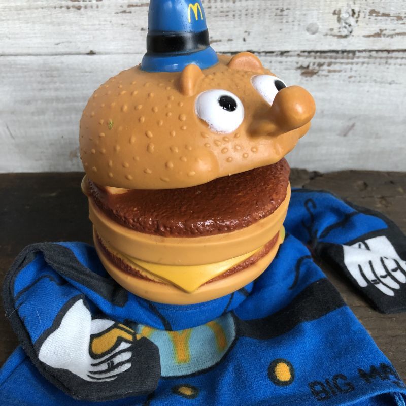 Vintage McDonalds Officer Big Mac Hand Puppet Doll (T065