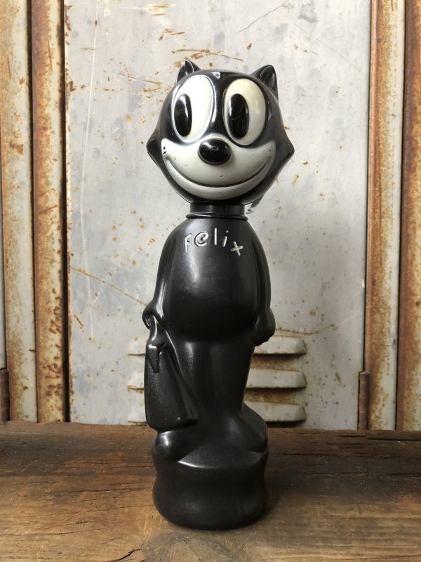 SALE】 60s Vintage Soaky Felix the Cat Black (T543) - 2000toys