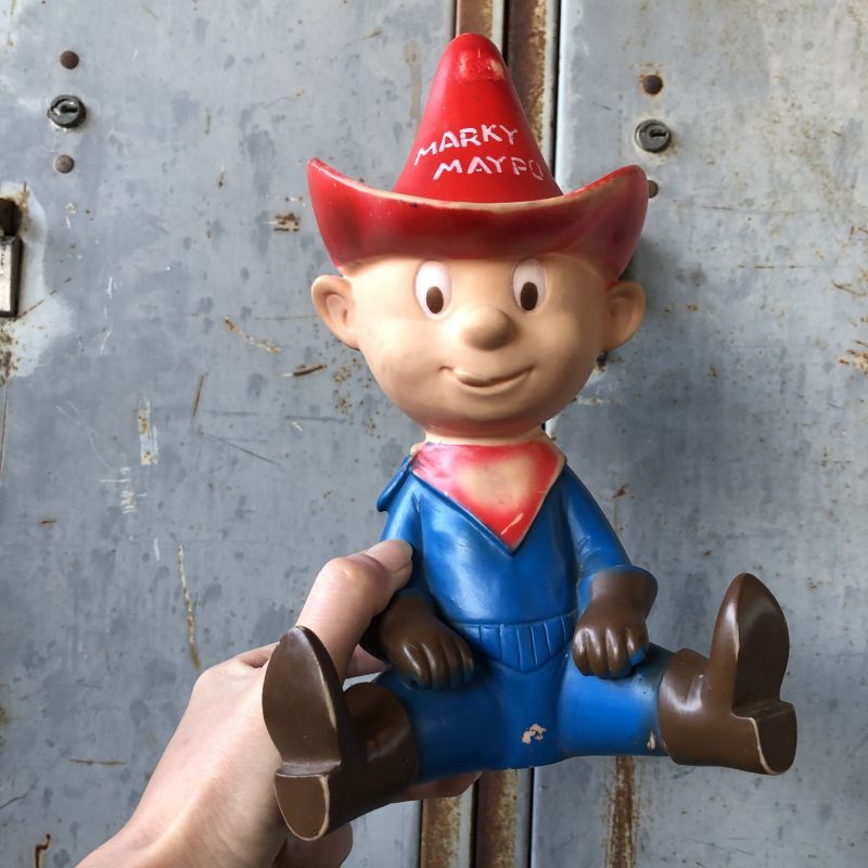 60s Vintage Oat Cereal Marky Maypo Vinyl Doll Brown Glove (T687