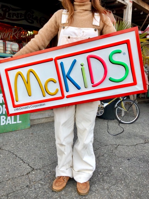 80s Vintage McDonalds McKidS Store Display Lighted Sign (T848