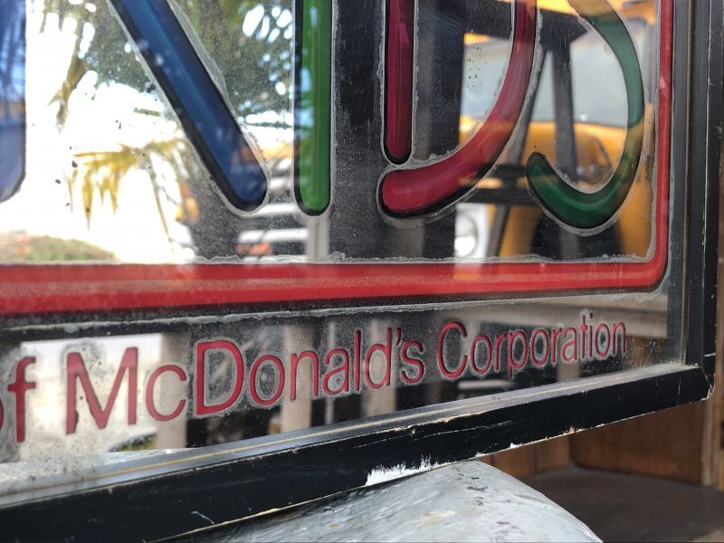 80s Vintage McDonalds McKidS Store Display Lighted Sign (T849