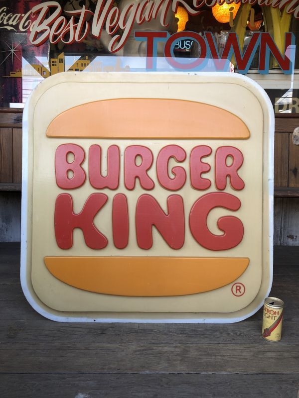 Vintage Burger King Old Logo Outdoor Sign Original (B697