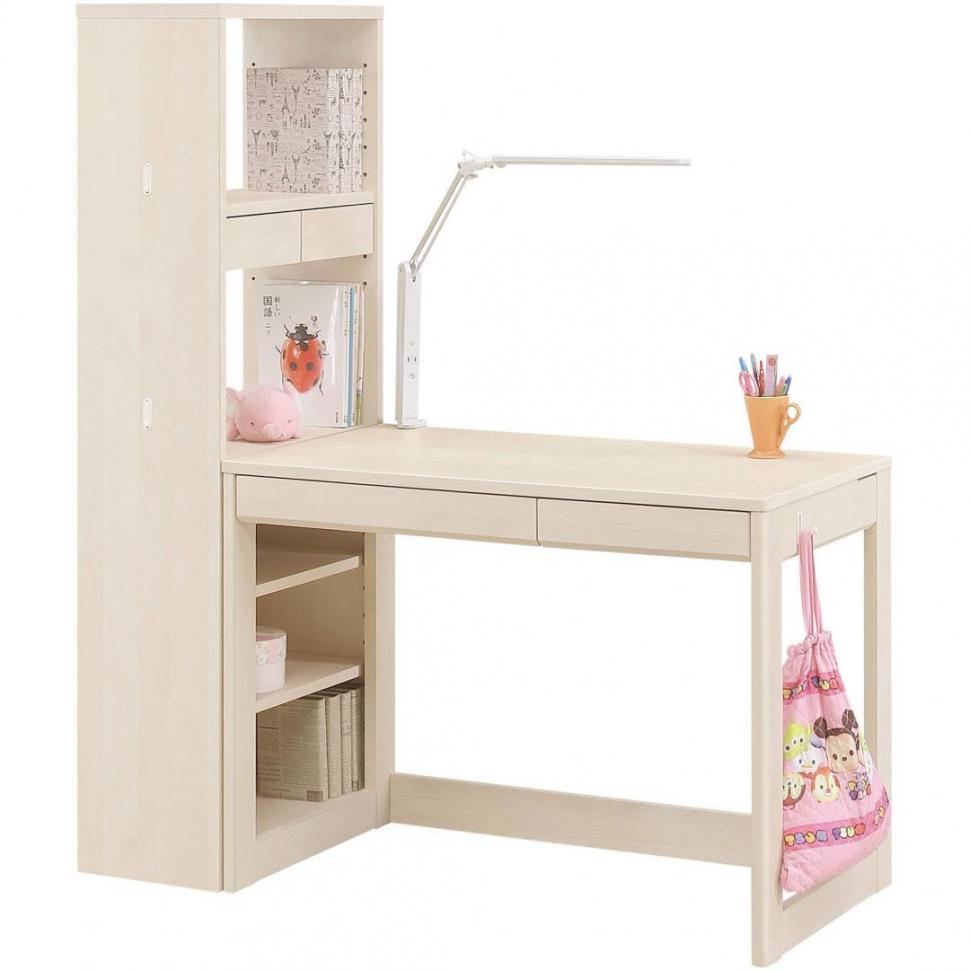 堀田木工所】システムデスク2点セット グロース100S WH(照明別売