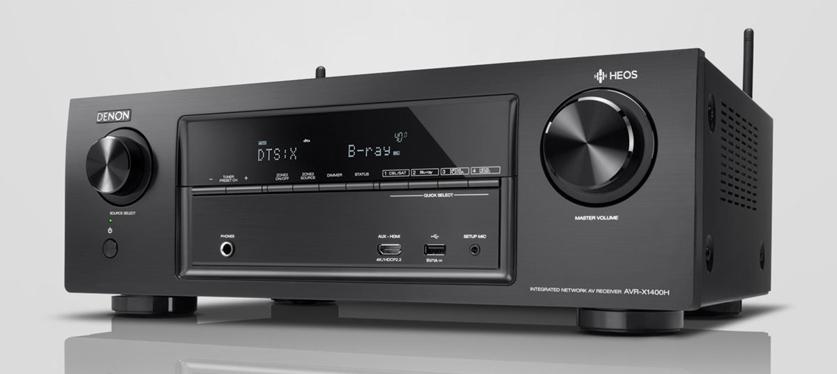 Denon AVR-X1400H 7.2 Channel Audio Video Receiver for 220/240 Volts