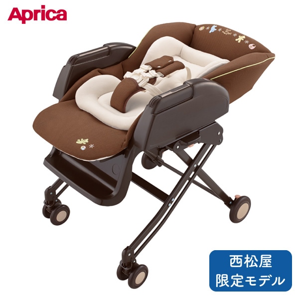 Aprica）ハイローベッド＆チェア ユラリズム くまさんと一緒（ブラウン