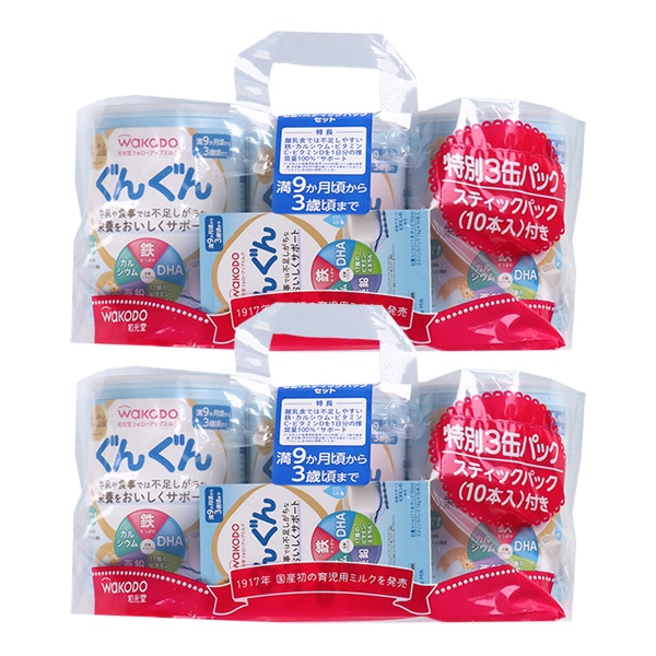 和光堂）ぐんぐん 大缶 4980g（830g×6缶）＋おまけスティック20本付き