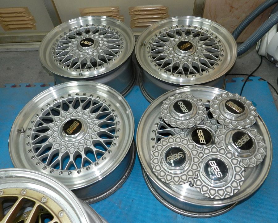 BBS-RS17インチ100-4Hピッチ加工リム交換リフレッシュ | 仕上げ実績