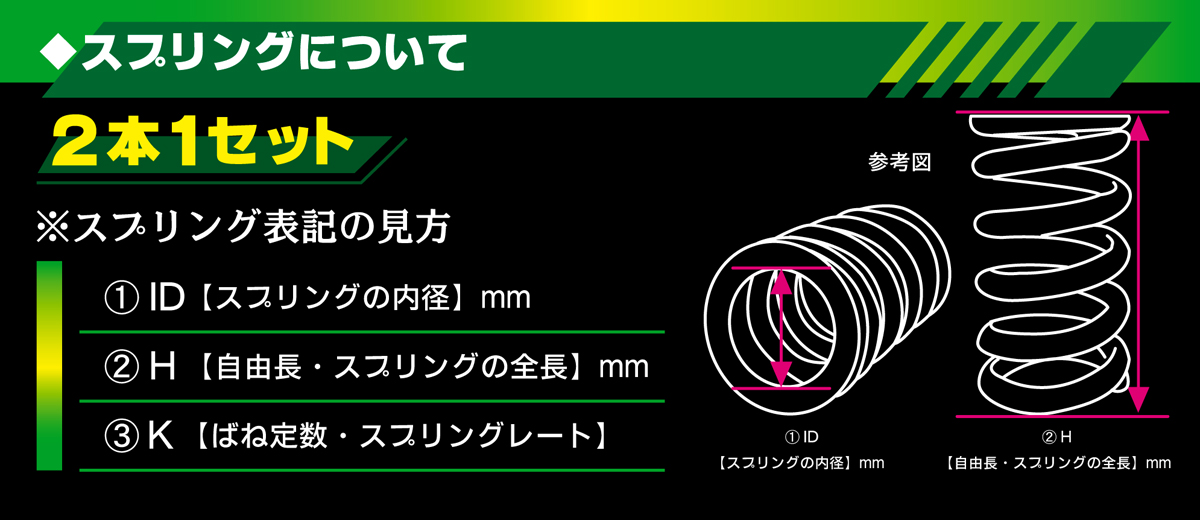 チャラバネ・ID63（62-63兼用）-H120 商品詳細 広島県東広島市西条町の