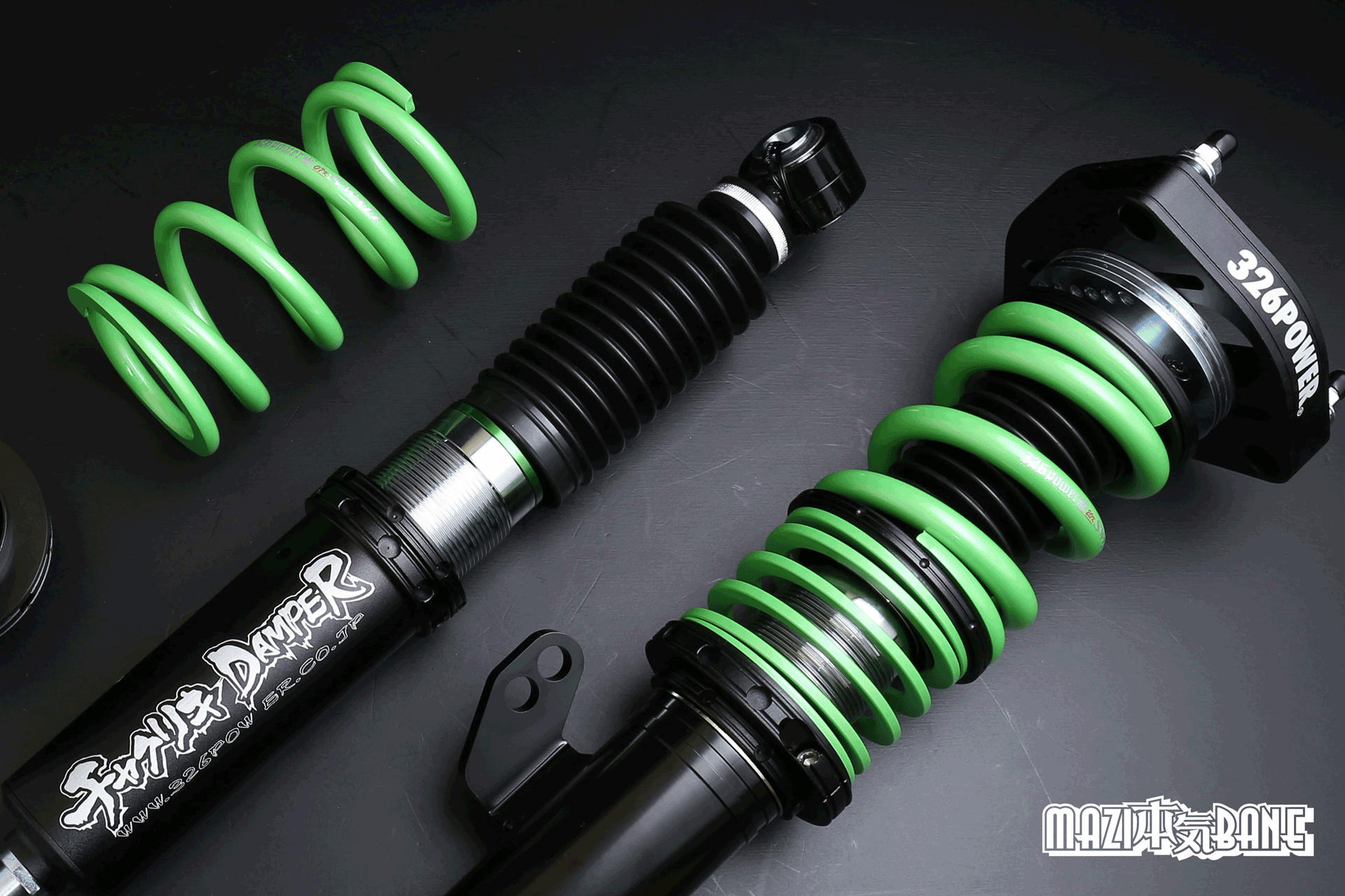 326POWERスプリング ID63-H80-36K グリーン チャラバネ・ID63（62-63