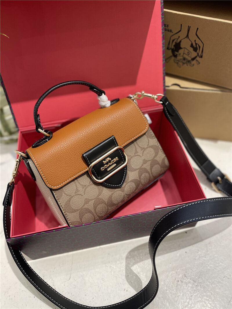 コーチ モーガン ハンドル サッチェル coach ショルダー バッグ 2way