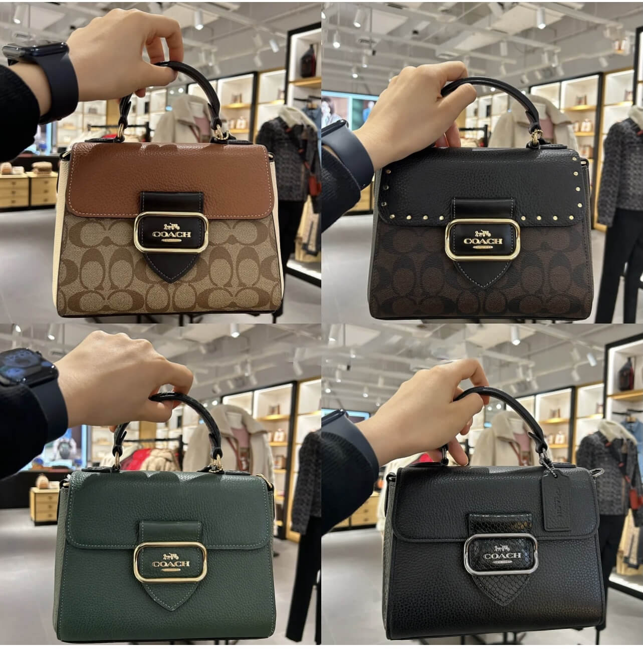 コーチ モーガン ハンドル サッチェル coach ショルダー バッグ 2way
