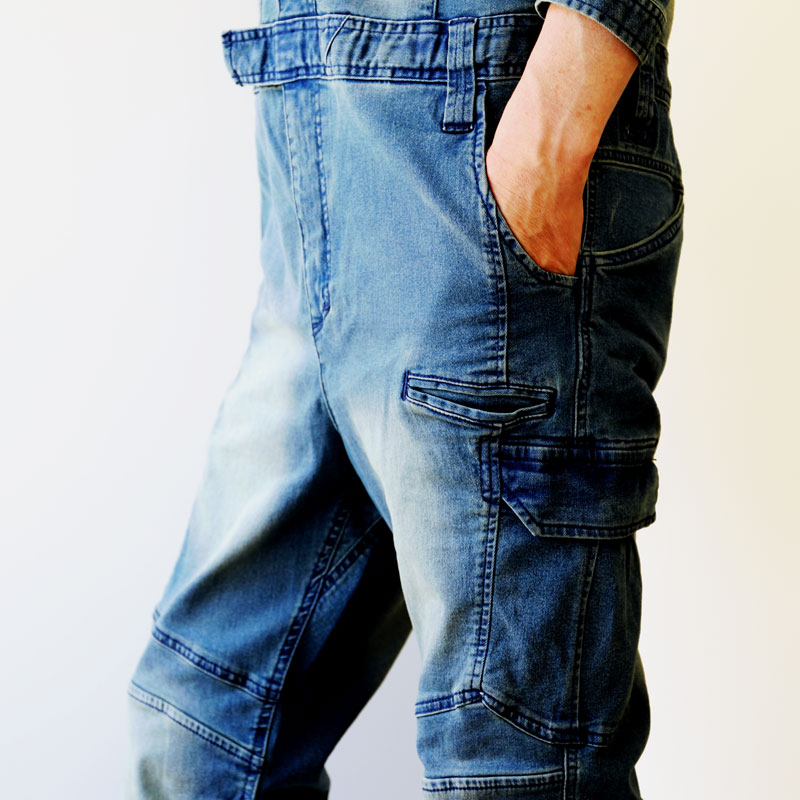 寅壱 デニムツナギ 8890-501 【ストレッチ】 商品詳細｜鳶服 鳶用品の