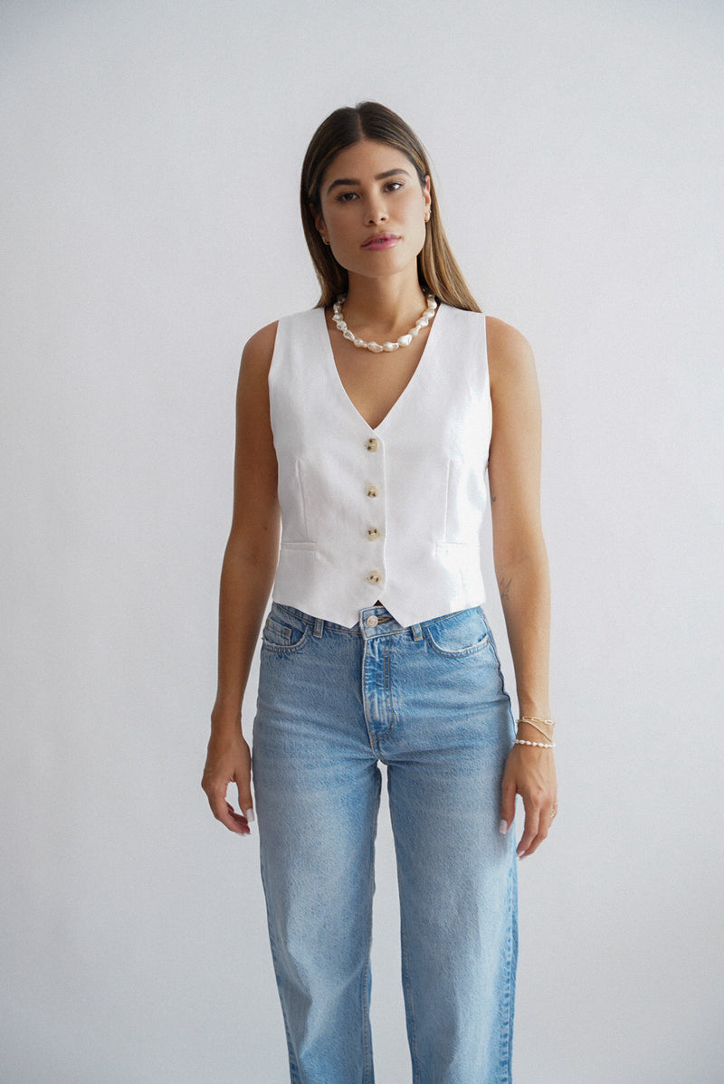Veneza Linen Vest – KNUPP KOUTURE