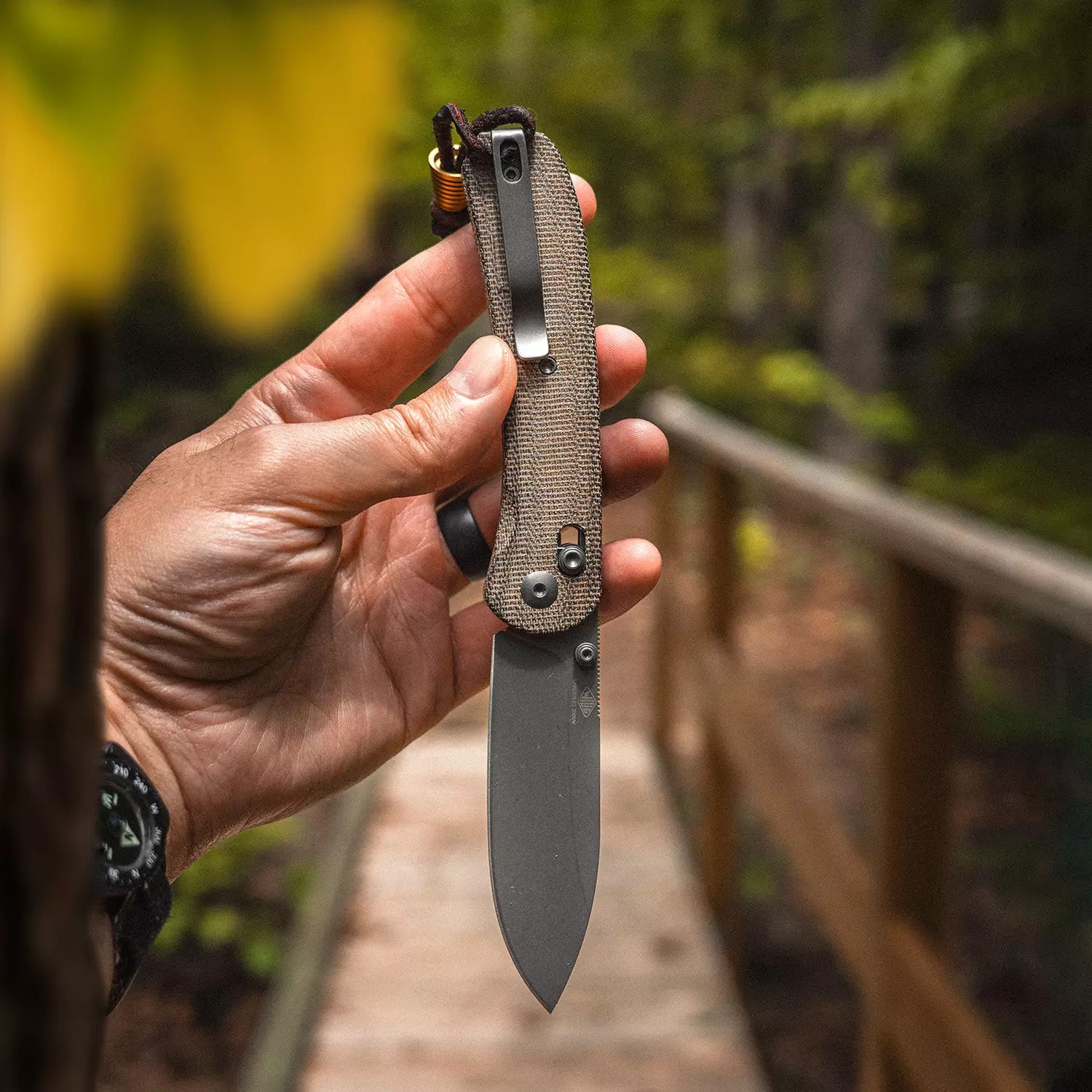 Lander 2 Pocket Knife - Moondust Micarta - Clutch Lock