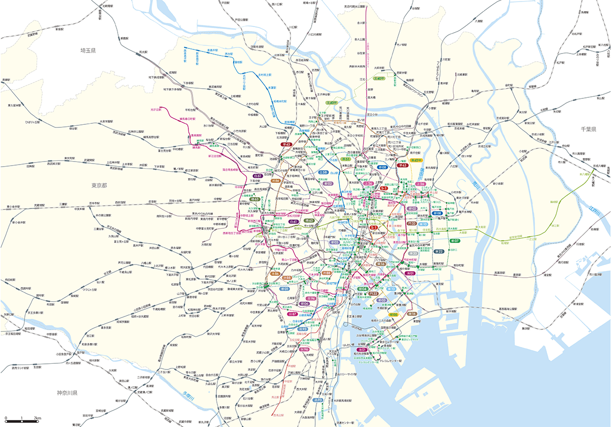 世界一複雑な東京の鉄道網 | 路線図の未来 | PROJECT TOEI | 東京都交通局