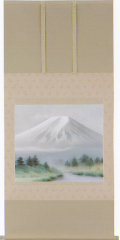掛け軸 富士 中川幸彦 尺八横 【通販】