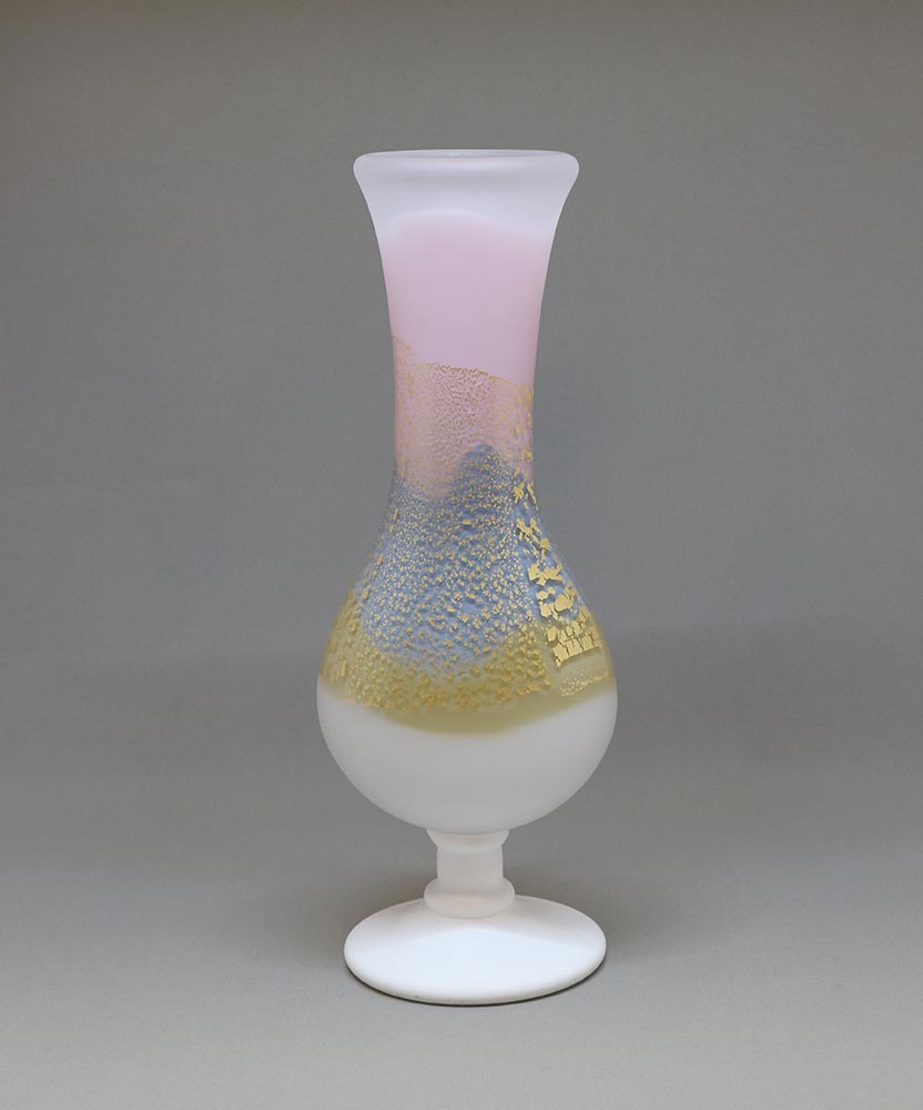 手吹三彩花瓶 (fk-3) – 岡南ギャラリー