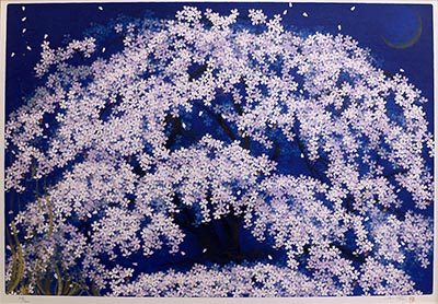 春の宵 枝垂桜 – 岡南ギャラリー