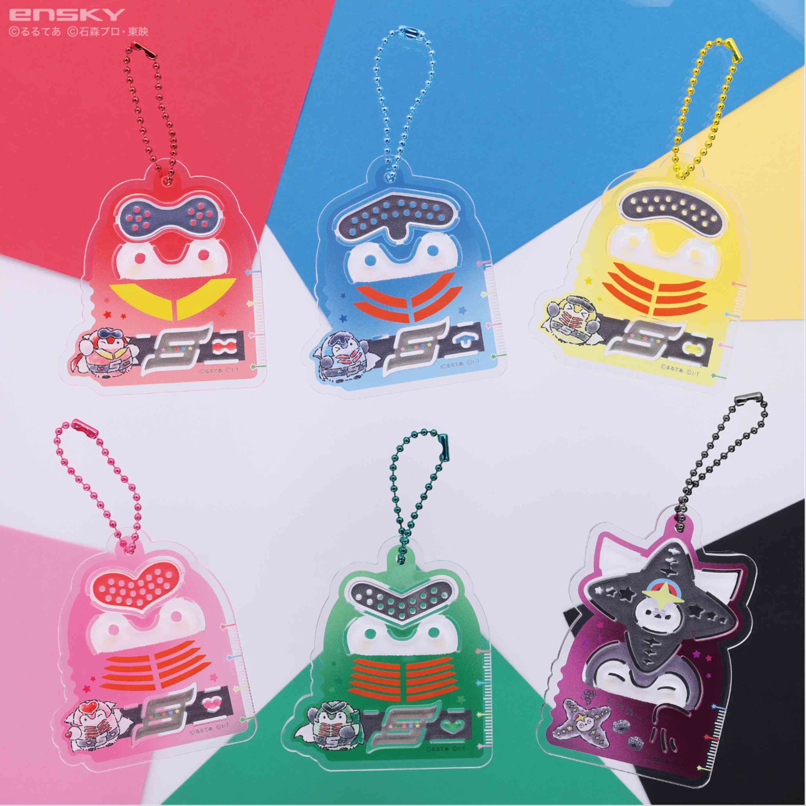 おまとめ中ムンビン手書きクローバーキーホルダー おまとめ中ムンビン