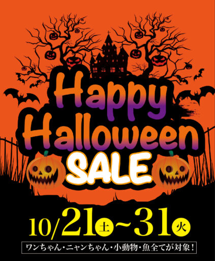 ペットプラザ砂田橋店】10/21～31限定！！ハロウィンSALE開催