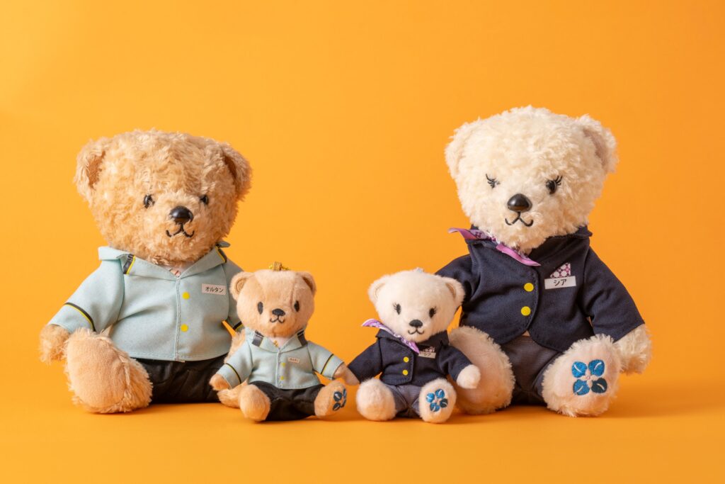 オリジナルマスコットベア「シア」ぬいぐるみ小 ボールチェーン付を8