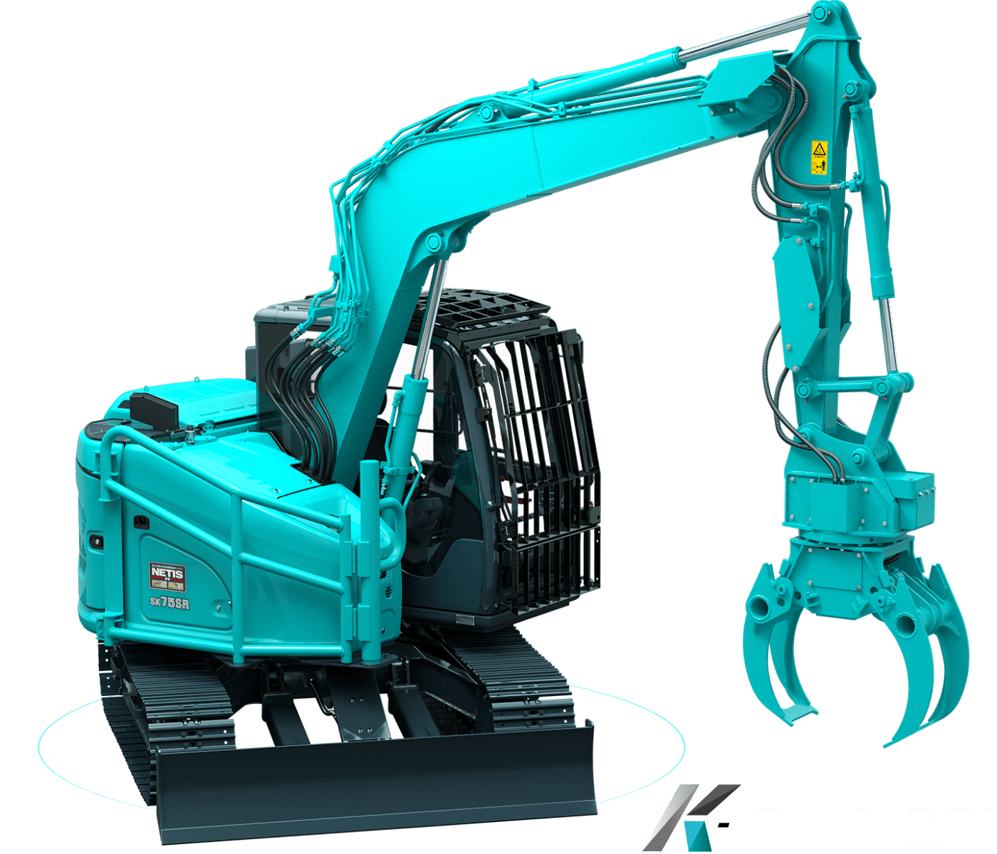 7t］林業専用機 SK75SR-7F｜Performance×Design｜コベルコ建機 日本サイト