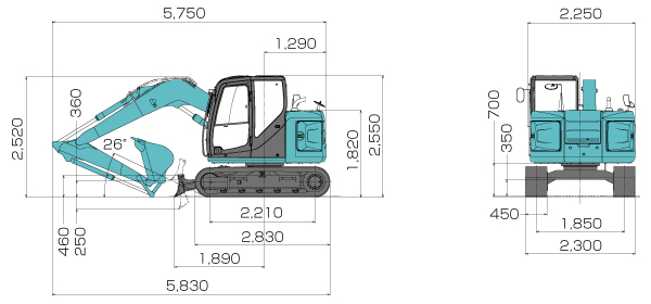 SK75SR-3E｜油圧ショベル（従来機製品情報） | コベルコ建機 日本サイト