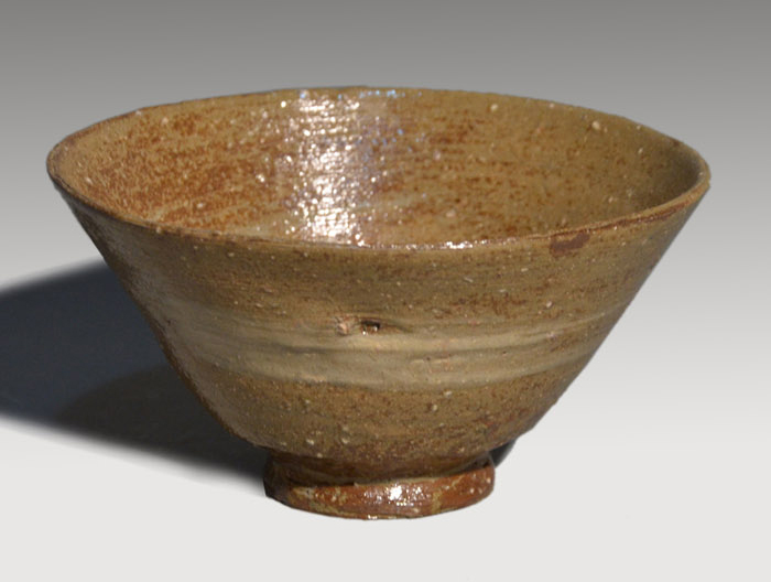 楽山焼 刷毛目茶碗 十一代 長岡空権(作) | 古美術ささき