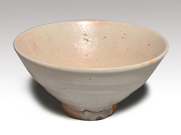 萩焼井戸形茶碗 坂田慶造（十五代 坂田泥華) 共箱 | 古美術ささき