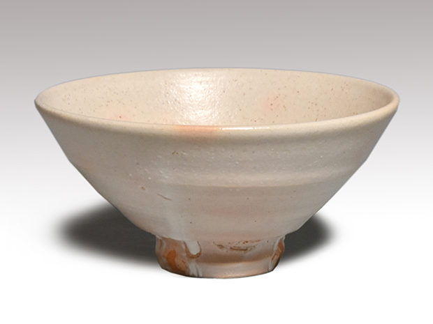 萩焼井戸形茶碗 坂田慶造（十五代 坂田泥華) 共箱 | 古美術ささき