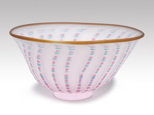 手吹き硝子 鉢 石井康治（作） 共箱 水指にも | 古美術ささき