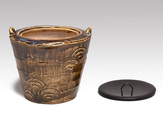 古瀬戸写 水指 二代 伊東 陶山(作) 共箱 | 古美術ささき