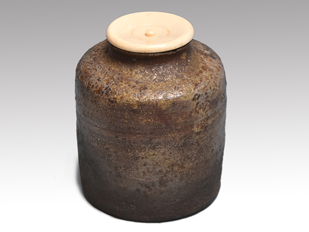 備前茶入 銘「松かげ」 鈴木宗保箱書 江戸後期 | 古美術ささき