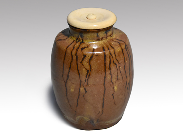 茶道具 京焼 河合瑞豊作 染付 千切蓋置 共布共箱 V 8804 茶道具 京焼