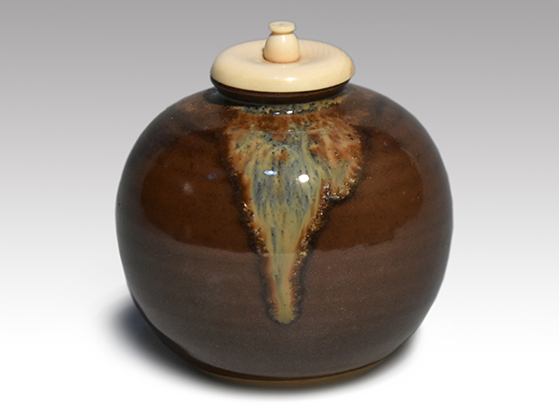 希少 清時代 大清康熙年製款 蘋果尊 朱釉 賞瓶 陶磁器 古美術 共箱