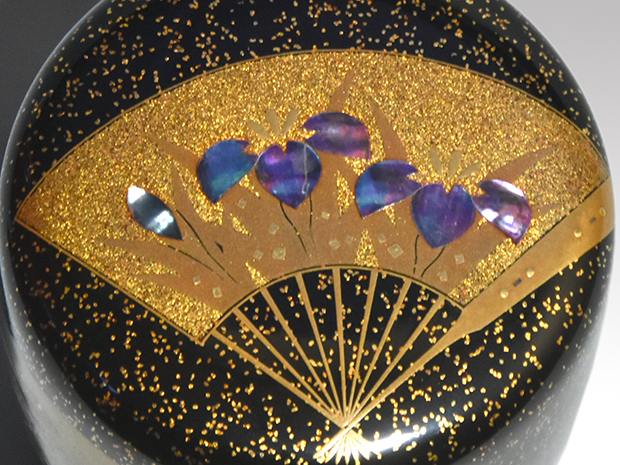 扇面蒔絵 利休棗 輪島塗 高崎秋峰(作) 共箱 | 古美術ささき