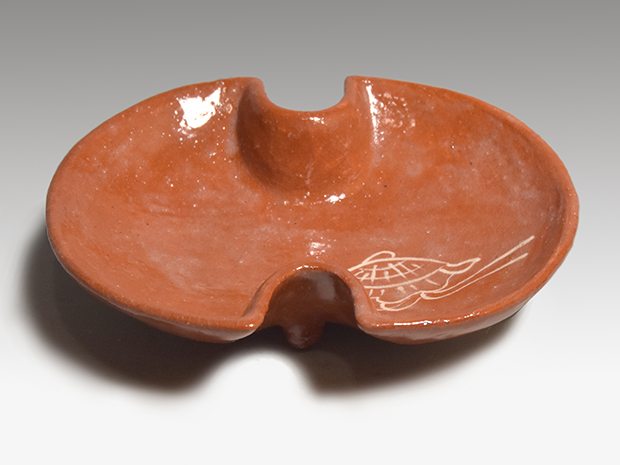 三代 中村道年（造）赤楽 宝尽向付5枚 共箱 八事窯 | 古美術ささき