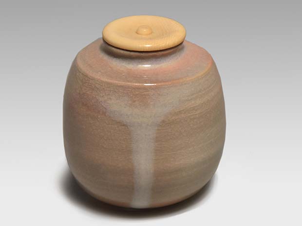 萩焼 茶入 十一代 坂高麗左衛門(韓峯)作 共箱 | 古美術ささき