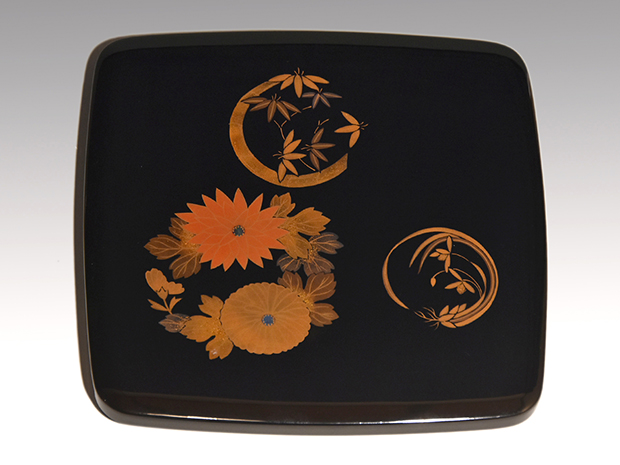 花の丸蒔絵 輪島塗 四段重 浅見謹製 | 古美術ささき