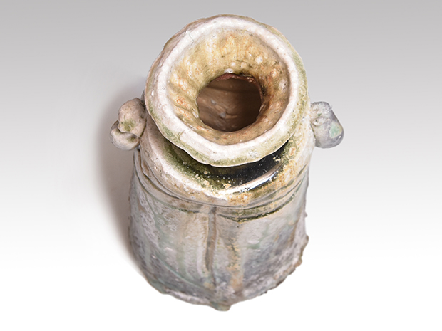 伊賀双耳花入 古谷道生（作）共箱 | 古美術ささき