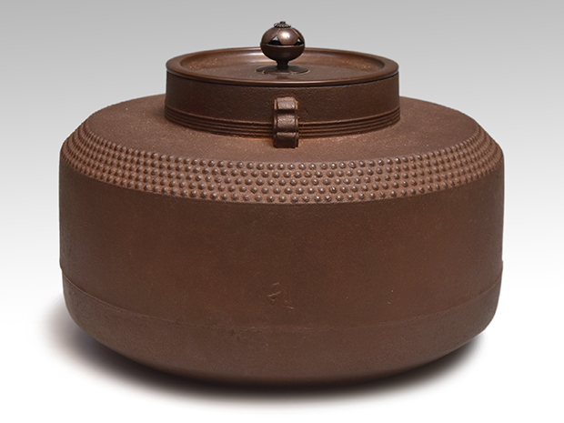 未使用 茶道具 金工師 宗禅造 鎚起 銅製 銚子 染付替蓋付 共箱 2026年