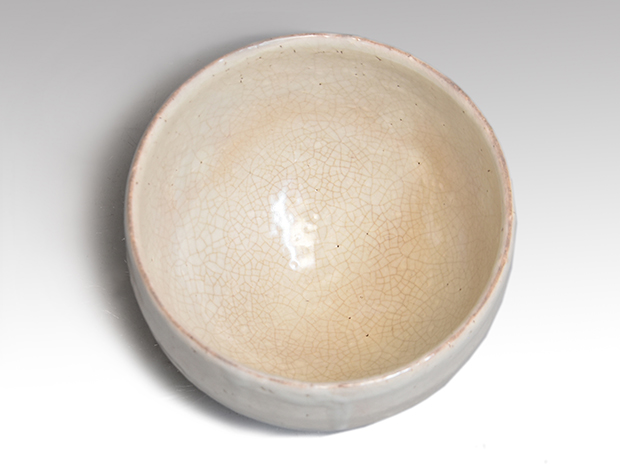 朝日焼 燔師粉引茶碗 十四代 松林豊斎(造) 共箱 鵬雲斎箱書 | 古美術ささき