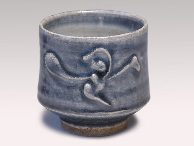 呉須筒描花文湯碗 3客 河井寛次郎（作）河井紅苑（識） | 古美術ささき