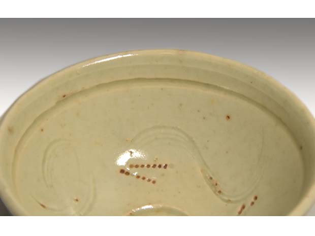 初代 眞清水蔵六(作) 珠光青磁盃・ぐい呑み 二代蔵六識箱 | 古美術ささき