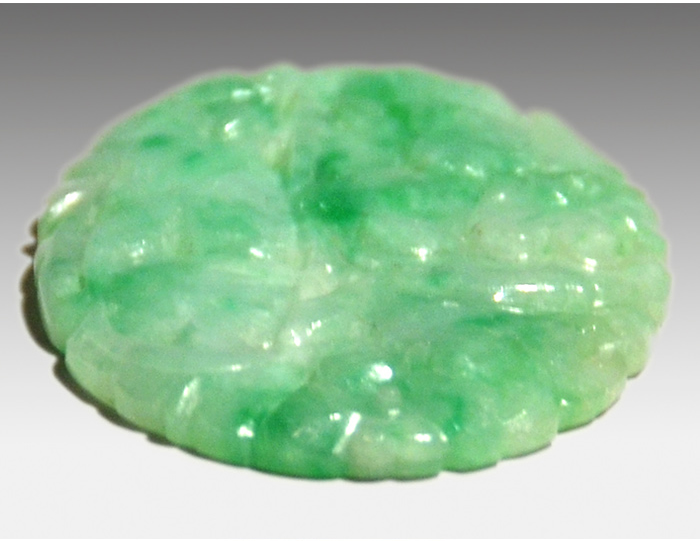 翡翠(ひすい) ジェイダイト 花文 宝石鑑別書付 | 古美術ささき